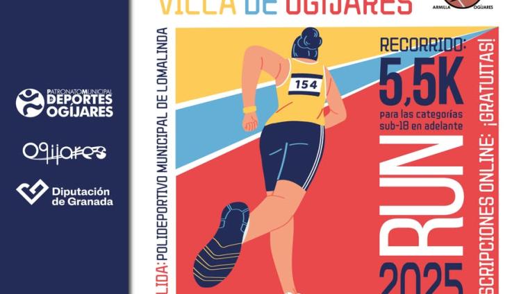 🏃‍♀️𝗖𝗿𝗼𝘀𝘀 𝗣𝗼𝗽𝘂𝗹𝗮𝗿 𝗩𝗶𝗹𝗹𝗮 𝗱𝗲 𝗢𝗴𝗶́𝗷𝗮𝗿𝗲𝘀  
  
📅 28 de Septiembre.  
⏰ Desde las 9:30h.  
📍 Salida Polideportivo Municipal de Loma Linda.  
🏃‍♂️ Di...