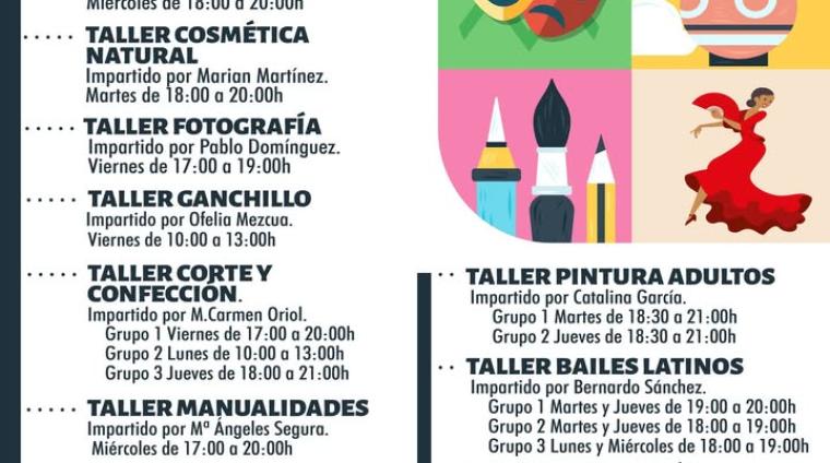 🎭📚 ¡Ya puedes inscribirte en los nuevos talleres de cultura 2025/2026 en Ogíjares!  
  
✅ Plazo de matrícula abierto desde el 16 de septiembre, ...