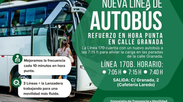 🚍 Refuerzo en la Línea de Autobús – Carretera de Granada 🚍  
  
Desde el Ayuntamiento de Ogíjares informamos a nuestros vecin@s que, con el objet...