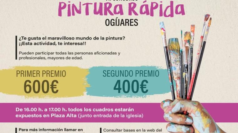 🎨 VII Concurso de Pintura Rápida de Ogíjares 🖌️  
  
El arte vuelve a llenar nuestras calles con color, talento e inspiración.  
Si te apasiona la...