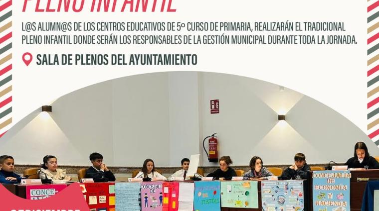 L@s alumn@s de 5.º de primaria de los centros educativos de Ogíjares participarán en el tradicional Pleno Infantil – Especial Constitución Española...