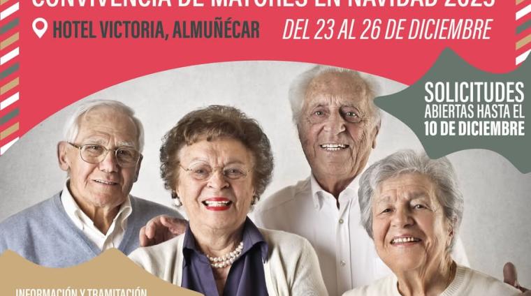 🎄 Convivencia de Mayores en Navidad 2025  
  
📅 Del 23 al 26 de diciembre  
📍 Hotel Victoria, Almuñécar  
  
🤝 Esta iniciativa está pensada par...