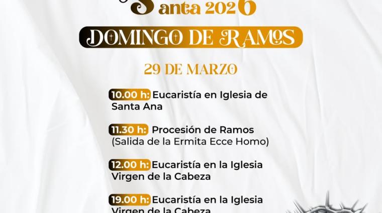 🌿 Mañana viviremos en Ogíjares nuestro Domingo de Ramos, un día muy especial cargado de tradición.  
  
📍 10:00 h Eucaristía en Santa Ana (Lugar ...