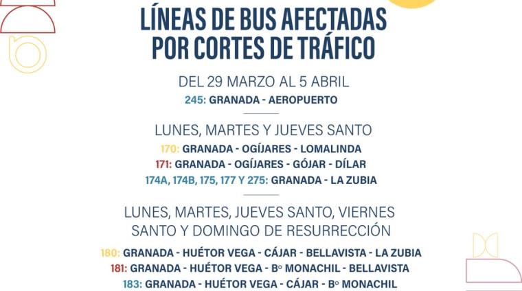🚍 Cortes en el servicio de autobuses por Semana Santa  
  
Desde la Concejalía de Transporte y Movilidad del Ayuntamiento de Ogíjares informamos d...