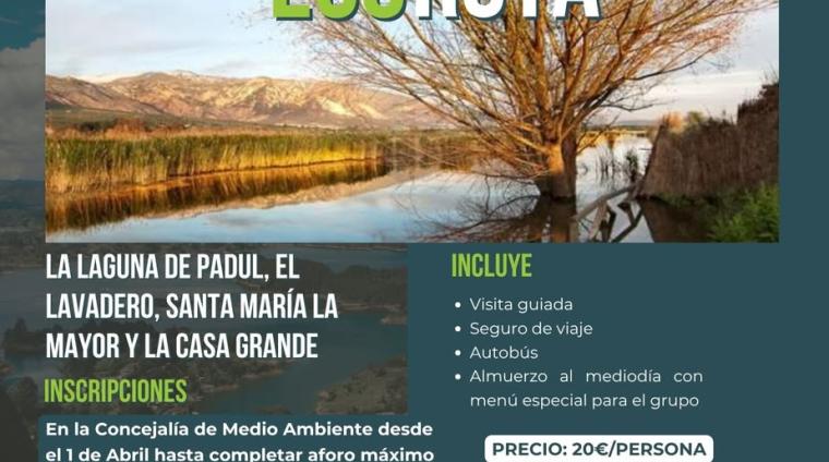 🌿 Ruta medioambiental: La Laguna de Padul  
  
📅 Domingo 12 de abril  
🕣 Salida a las 08:30 h (Parada de Bus Carretera Granada)  
🕓 Regreso a l...
