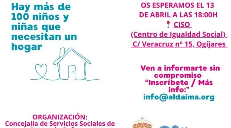 💙 Charla sobre Acogimiento Familiar: “Quiero crecer contigo”  
  
A través de la Concejalía de Servicios Sociales, organizamos esta charla informa...