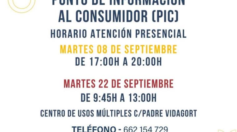 ¡MAÑANA!   
  
🛍️ El Punto de Información al Consumidor estará disponible este mes para ofrecer atención presencial, resolver dudas y orientar en m...