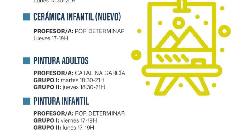 🎨 Ya está abierto el plazo de matrícula para los Talleres de Cultura 2026-2027 de Ogíjares.  
  
Cerámica, pintura, manualidades, crochet, corte y...